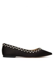 Eva Minge Baleriny MILA-V1166-28-1 Czarny. Czarne baleriny damskie Eva Minge, bez wzorów, z materiału, bez obcasa. Za 343.99 zł.