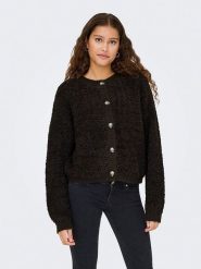 JDY Kardigan "Dyeira" w kolorze brązowym rozmiar: L. Brązowe kardigany damskie JDY, l, bez wzorów. Za 110.29 zł.