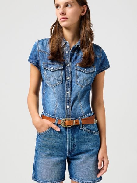 WRANGLER DAMSKI PASEK WRANGLER WESTERN SUN BELT COGNAC 112365364. Brązowe paski damskie Wrangler, bez wzorów. Za 99.99 zł.