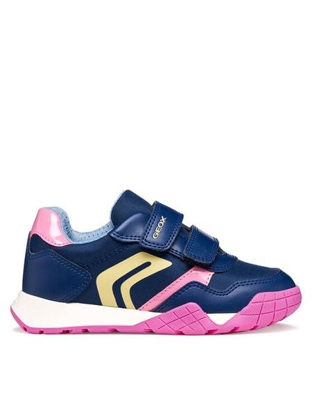 Geox Sneakersy J Rann-E Girl J65P8A 0FU54 C4RE8 M Granatowy. Niebieskie buty sportowe dziewczęce Geox, bez wzorów, z materiału, bez zapięcia. Za 209.99 zł.