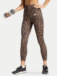 Adidas Legginsy Optime Essentials 3-Stripes KZ2520 Brązowy Slim Fit. Brązowe legginsy damskie Adidas, s, bez wzorów, z syntetyku, na fitness i siłownię. Za 219.99 zł.