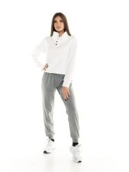 Bluza na co dzień na siłownię. Białe bluzy bez kaptura damskie LEONE 1947 APPAREL, m. Za 168.36 zł.