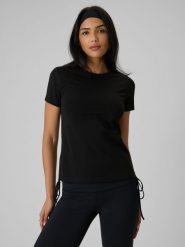 4F T-shirt slim gładki damski - czarny XL. Czarne t-shirty damskie 4f, uniwersalny, bez wzorów, z bawełny, bez kołnierzyka. Za 69.99 zł.