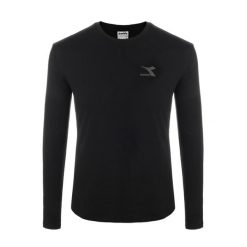 Koszulka damska DIADORA L.T-SHIRT LS CHROMIA. Czarne t-shirty damskie Diadora, l, bez wzorów, bez kołnierzyka. Za 39.99 zł.
