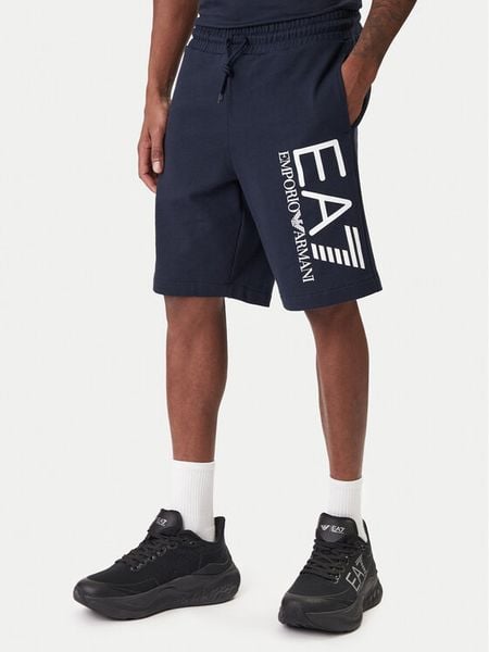 EA7 Emporio Armani Szorty sportowe 7M001414 AF22266 UB102 Granatowy Regular Fit. Niebieskie szorty męskie EA7 Emporio Armani, l, z bawełny. Za 282.99 zł.