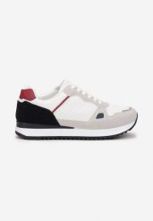 Białe Sznurowane Buty Sportowe Lucillia. Białe buty sportowe na co dzień męskie Born2be, bez zapięcia. Za 119.99 zł.