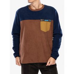 Bluza bez kaptura Kavu Crew Who. Brązowe bluzy bez kaptura męskie KAVU, m. Za 277.99 zł.
