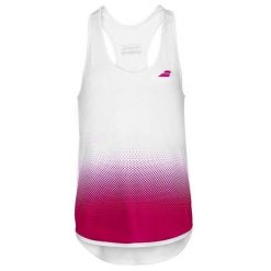 Koszulka tenisowa dla dzieci Babolat Compete Tank Top Girl. Białe koszulki dziewczęce BABOLAT, bez wzorów, bez ramiączek. Za 139.99 zł.