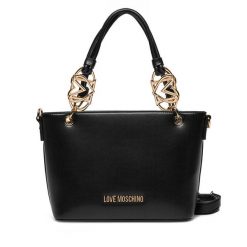 Torebka LOVE MOSCHINO. Czarne torebki klasyczne damskie Love Moschino, bez wzorów, bez dodatków. Za 559.99 zł.