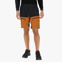 Szorty turystyczne męskie Swedemount Lofoten Stretch Shorts szybkoschnące. Brązowe szorty męskie SWEDEMOUNT, bez wzorów, z tkaniny, sportowe. Za 329.99 zł.