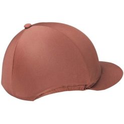 Nylonowa czapka do kasku jeździeckiego T de T. Brązowe czapki męskie T DE T, bez wzorów, z nylonu. Za 137.00 zł.