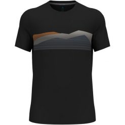 Koszulka z krótkim rękawem męska ODLO F-Dry Ridgeline T-Shirt Crew Neck. Czarne t-shirty męskie Odlo, l, bez wzorów, z materiału, bez kołnierzyka. Za 259.99 zł.