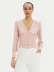 Liu Jo Bluzka CA4044 TS055 X0549 Różowy Regular Fit. Czerwone bluzki damskie Liu Jo, bez wzorów, z syntetyku, bez ramiączek. Za 479.99 zł.