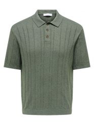 ONLY & SONS Koszulka polo "Onssofus" w kolorze zielonym rozmiar: L. Zielone koszulki polo męskie Only & Sons, l, bez wzorów, bez ramiączek. Za 91.77 zł.