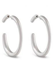 Calvin Klein Kolczyki 35000452 Srebrny. Szare kolczyki damskie CALVIN KLEIN, metalowe. Za 339.99 zł.