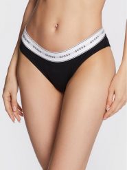 Guess Figi klasyczne Carrie O97E02 KBBU1 Czarny. Czarne figi damskie Guess, l, z aplikacjami, z bawełny. Za 79.99 zł.
