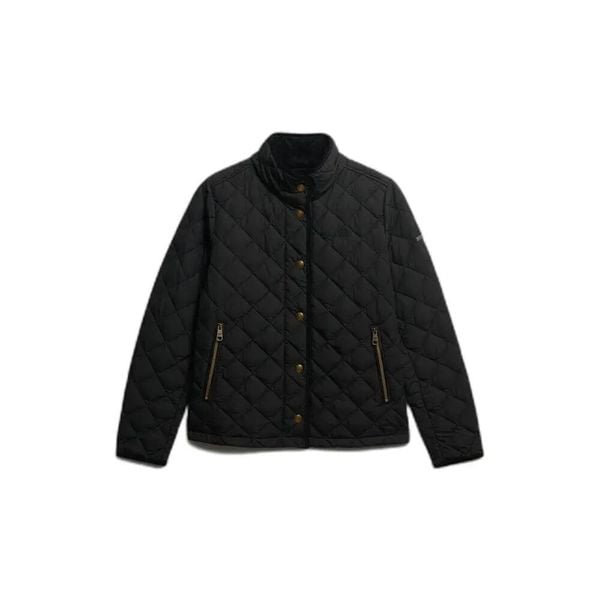 Damska kurtka puchowa Superdry Estate Country. Czarne kurtki damskie Superdry., na zimę, xs, bez wzorów, z puchu, bez kaptura. Za 400.00 zł.