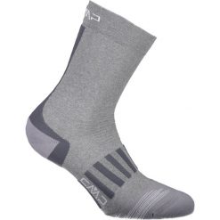 Skarpety damskie CMP Trekking Sock Low Microlon. Szare skarpetki damskie CMP, bez wzorów, z materiału. Za 59.39 zł.
