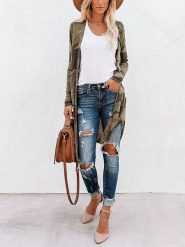 Milan Kiss Kardigan w kolorze khaki rozmiar: XL. Brązowe kardigany damskie Milan Kiss, xl, bez wzorów. Za 166.45 zł.