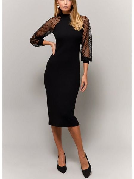 Milan Kiss Sukienka w kolorze czarnym rozmiar: M. Czarne sukienki damskie Milan Kiss, m, bez wzorów, bez kołnierzyka, bez ramiączek, mini. Za 165.99 zł.