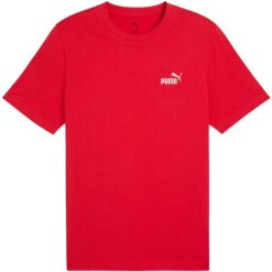 Koszulka męska Puma Ess Small No.1 Logo Tee. Czerwone t-shirty sportowe męskie Puma, m, bez ramiączek. Za 67.00 zł.