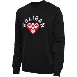 Bluza Hummel Roligan. Czarne bluzy bez kaptura męskie HUMMEL, m, z bawełny. Za 176.50 zł.