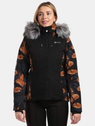 Kilpi Kurtka narciarska "Lena" w kolorze czarno-brązowym rozmiar: 42. Brązowe kurtki narciarskie i snowboardowe damskie Kilpi, m, bez wzorów, ze lnu, bez kaptura, narciarskie. Za 630.99 zł.