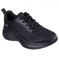 Buty Skechers Bobs Sport Infinity W 117550-BBK czarne. Czarne buty sportowe na co dzień damskie bez wzorów, z dzianiny. Za 515.58 zł.