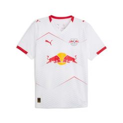 Koszulka domowa RB Lipsk 2025/26. Białe t-shirty sportowe męskie Puma, bez ramiączek, do piłki nożnej. W wyprzedaży za 360.50 zł.