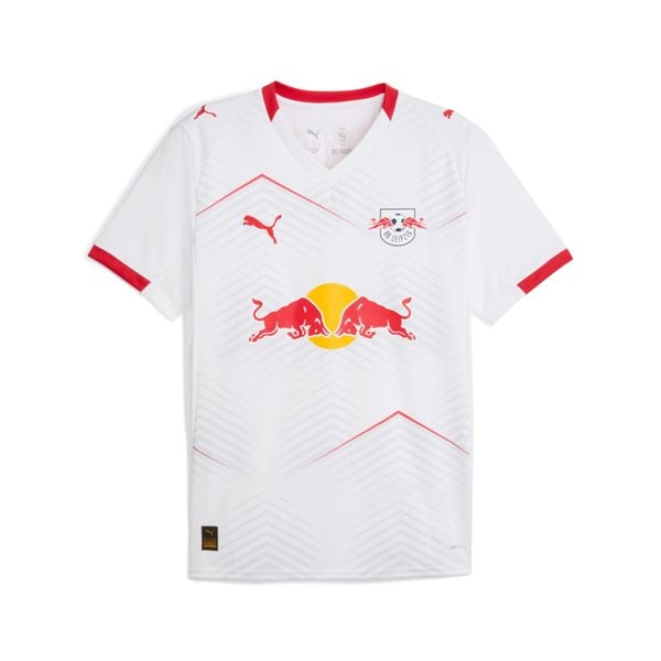 Koszulka domowa RB Lipsk 2025/26. Białe t-shirty sportowe męskie Puma, bez ramiączek, do piłki nożnej. W wyprzedaży za 369.00 zł.