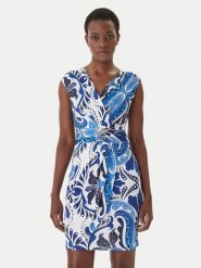 Morgan Sukienka letnia 261-RALIXA Niebieski Regular Fit. Niebieskie sukienki damskie Morgan, na lato, bez wzorów, z syntetyku, bez kołnierzyka, bez ramiączek. Za 279.99 zł.