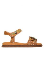 Laura Vita Sandały Brownieo 02 Beżowy. Brązowe sandały damskie Laura Vita, bez wzorów, ze skóry, bez obcasa, na płaskiej podeszwie. Za 379.99 zł.