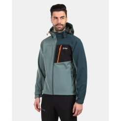 Męska kurtka softshell Kilpi ONTAVIO-M. Zielone kurtki męskie Kilpi, m, bez wzorów, z softshellu, bez kaptura. Za 422.05 zł.