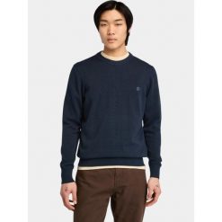 Sweter Męski Timberland LS Williams River Cotton YD Crew Regular. Niebieskie swetry męskie Timberland, m, bez wzorów, bez kołnierzyka. Za 321.40 zł.