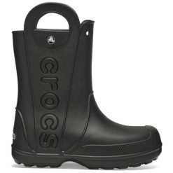 Crocs Buty przeciwdeszczowe Handle It. Czarne kalosze damskie Crocs, bez wzorów. W wyprzedaży za 217.49 zł.