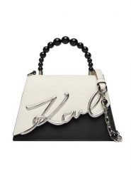 KARL LAGERFELD Torebka B3W30015 Biały. Białe torebki klasyczne damskie Karl Lagerfeld, bez wzorów, ze skóry, bez dodatków. Za 1,399.00 zł.