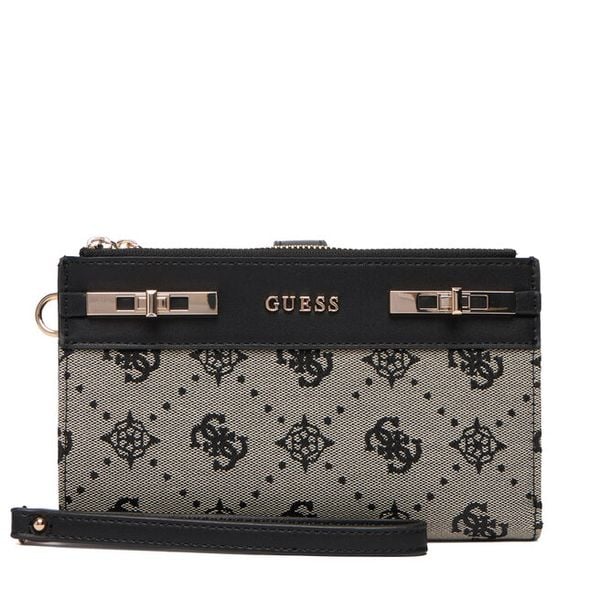 Portfel Guess. Czarne portfele damskie Guess, z aplikacjami. Za 299.99 zł.