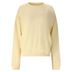 Bluza damska Athlecia Crecy. Żółte bluzy bez kaptura damskie Athlecia, z materiału. Za 194.50 zł.