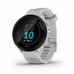 Dorosły Zegarek Garmin Forerunner 55, Czarny. Białe, cyfrowe zegarki damskie GARMIN. Za 925.00 zł.
