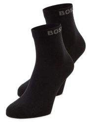 BOSS Skarpety w 2-paku Mężczyźni czarny, 39-42. Czarne skarpetki męskie Boss, bez wzorów, z bawełny. Za 64.95 zł.