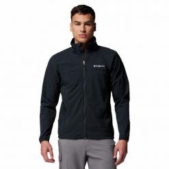Kurtka softshellowa męska Columbia Heather Canyon II Jacket. Niebieskie kurtki męskie Columbia, m, bez wzorów, z softshellu, sportowe, bez kaptura. Za 329.99 zł.