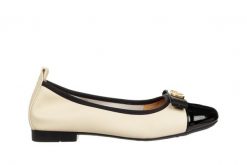 Baleriny Loretta Vitale E40304B Beige 514249, Beżowy, Skóra naturalna - 37. Brązowe baleriny damskie Loretta Vitale, bez wzorów, ze skóry, bez obcasa. W wyprzedaży za 179.10 zł.