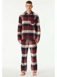 Schiesser Piżama w kolorze czerwonym rozmiar: 56. Czerwone piżamy męskie Schiesser, bez wzorów, z bawełny, bez ramiączek. Za 208.99 zł.