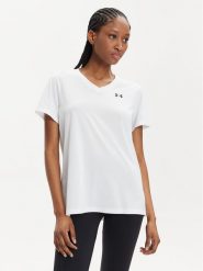 Under Armour Koszulka techniczna Tech Ssv- Solid 1384229-100 Biały Loose Fit. Białe bluzki sportowe damskie Under Armour, l, bez wzorów, z syntetyku, bez ramiączek. Za 99.99 zł.