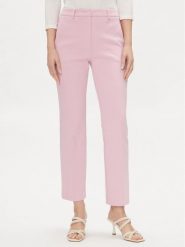Weekend Max Mara Spodnie materiałowe Basco 2415781051 Różowy Straight Leg. Czerwone spodnie materiałowe damskie Weekend Max Mara, bez wzorów, z bawełny. Za 829.99 zł.
