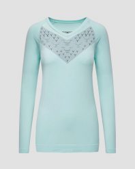 Koszulka biegowa damski termoaktywna X-Bionic Twyce Run Shirt LS Blue. Niebieskie bielizna termoaktywna damska X BIONIC, l, bez wzorów, z materiału. Za 649.99 zł.