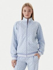 Guess Bluza V5YQ03 KB212 Błękitny Regular Fit. Niebieskie bluzy bez kaptura damskie Guess, s, z syntetyku. Za 439.99 zł.