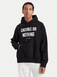 Calvin Klein Jeans Bluza Calvins Or Nothing LV04RH245G Czarny Regular Fit. Czarne bluzy bez kaptura męskie Calvin Klein Jeans, m, z bawełny. Za 489.99 zł.