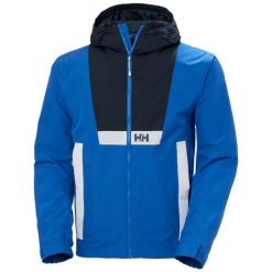 Kurtka wodoodporna z kapturem Helly Hansen Rig. Niebieskie kurtki męskie Helly Hansen, na lato, l, bez wzorów, z poliesteru. Za 698.00 zł.