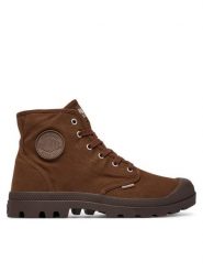 Palladium Trapery 02352-291-M Brązowy. Brązowe buty zimowe męskie Palladium, z materiału, bez zapięcia. Za 399.99 zł.